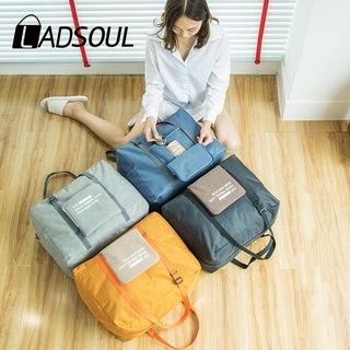 LADSOUL New Men And Women Portable Collapsible Large Capacity Storage Bag Waterproof Handbag Luggage