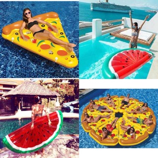Summer Beach Swimming Float Floater Pineapple Pizza Watermelon Popsicle Mattress Inflatable