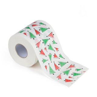 Hot selling◎✺High Quality Christmas Tree Toilet Tissue Santa Claus Bath Toilet Roll Paper Christmas