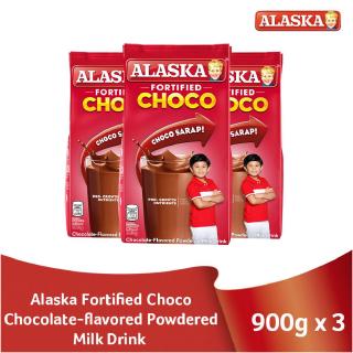 Alaska Fortified Choco Powdered Milk Drink 900g | Set of 3