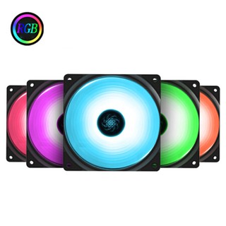 DEEPCOOL RF120M 5 in 1 KIT 120mm 12V 4PIN RGB Fan quiet Computer Case Cooling fans CPU Cooler Replace fan With controlle