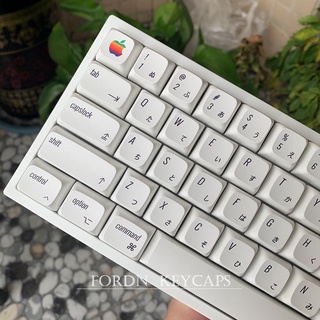 Mac Apple Japanese Theme Keycap XDA High PBT Thermal Sublimation for 61 / 68 / 87 / 104 Key Mechanical Game Keyboard Keycaps