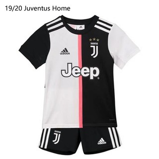 Top Quality 19/20/21/22 Juventus Home Jersey Kids Football Jersey Children Tops+Shorts Uniform Soccer Jersey Set