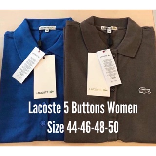 Lacoste Monotone 5 Buttons Women BIG SIZE 46-48-50