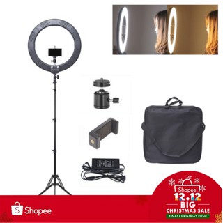 Dimmable LED Studio Ring Light Beauty Make Up Video Photo