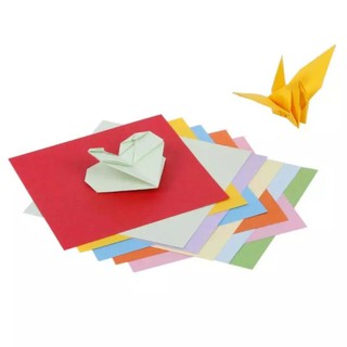 100pcs Square Origami Paper Double Sides Solid Color Folding Paper Multicolor Kids Handmade DIY Scrapbooking Craft Decor