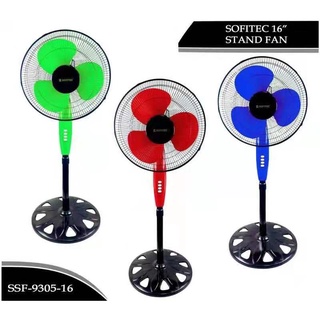 （Spot Goods）16 Inches 3 Big Blades Electric Fan Stand Fan 16 Inches Super Strong Wind!! Stand Fan 3