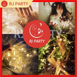 RJparty 2M 5M LED Battery Copper Wire String Fairy Lights Birthday And Wedding (Free battery)