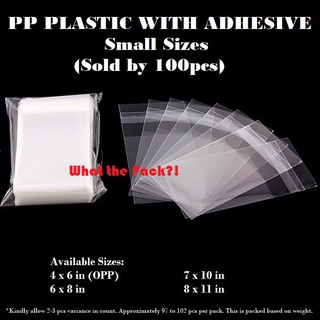 clear pouch✢100 PCS Clear OPP PP Plastic Packaging Pouch with Self-Adhesive Shipping Bag Small