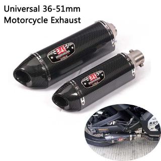 Motorcycle Yoshimura R77 Exhaust Muffler Pipe with DB Killer Universal 51mm Canister Pipe