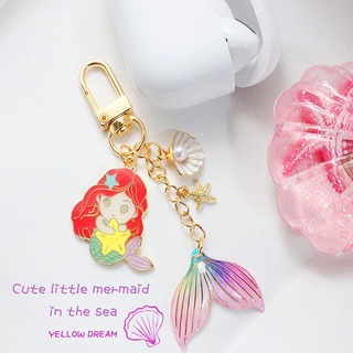 Yellow Dream/ Handmade Mermaid Key chain/ Korean Design/ Accessories/ Jewelry/ Cute Key ring/ Key chain/ Key ring