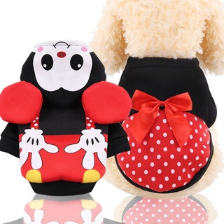 Lovers dog cat clothes pet clothes supplies autumn and winter new year clothes new Mickey mouse pet clothes