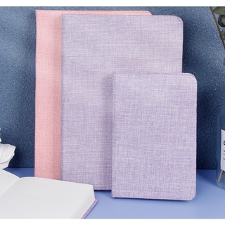 Ready Stock/◇✆Hologram Canvas Silver Pink Purple Notebook Planner Sketchbook