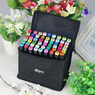 Touch 80pcs/set Marker Graphic Twin Tip Marker Pen Set Alcohol Graphic Art Twin Tip Pen Markers