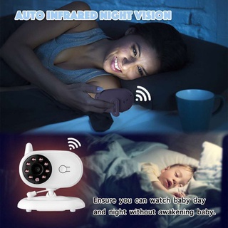 【haoyun】 Wireless Digital Baby Monitor 3.5 inch LCD Screen Two Way Audio Video Baby Monitor Night Cu