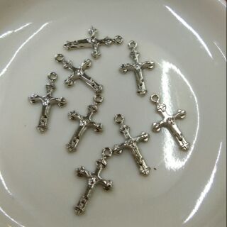 Single pendant stainlessl cross for bracelet rosary 50pcs
