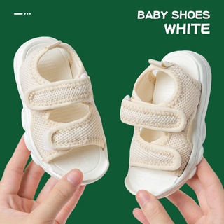 Hamdin children's sandals girls Korean fashion breathable anti slip Velcro baby sandals boys beach shoes summer
