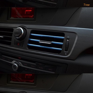 tree 10x/Set Car Air Conditioner Vent Outlet Trim Strip Automotive Shiny Accessories