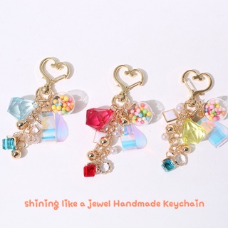 Yellow Dream/ Color Jewelry Key Chain/ Korean Design/ Accessories/ Jewelry/ Pretty Key Ring/ Key Chain/ Earphone Accessories