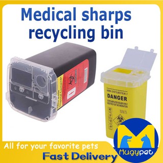 1L Clinical Waste Container Piercing Needles Sharps Medicinal Recycling Bin Medical Supplies