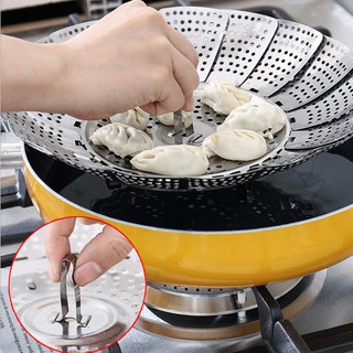 Stainless Steel Steamer Retractable Folding steaming Bowl (3)