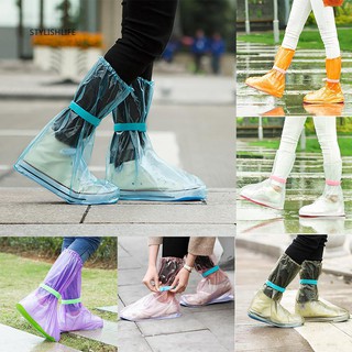 ▲SL Unisex Outdoors Travel Anti Slip Rain Shoes Covers Waterproof Boots