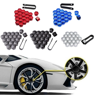 HOT 20pcs 21mm Car Tyre Wheel Hub Covers Protection Caps Dust Nuts Nut Rim Bolt Caps Screw Hub Wheel Protector Proof Covers M1Y1