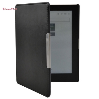 Case for kobo aura(non HD)6.0 inch eReader Magnetic PU Leather Smart Case Shell and Cover (Black) iq