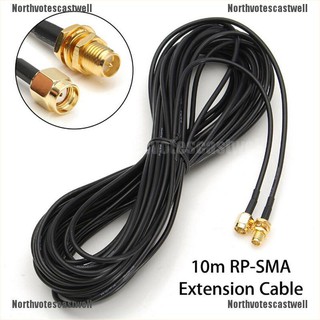 Northvotescastwell 10M/33ft Antenna Connector RP-SMA Extension Cable Cord For WiFi Wireless R NVCW