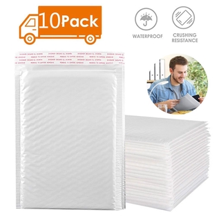 [COD] 20Pcs Lot Bubble Mailers Padded Envelopes Lined Poly Mailer Self Seal White Shockproof