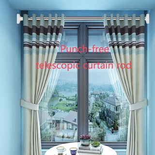 Punch-free curtain rod telescopic rod adjustable shower curtain rod tension rod