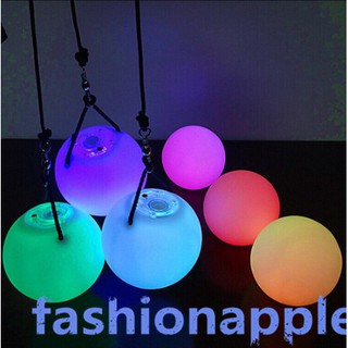 LED Multi-Colored Glow POI Thrown Balls Light Up For Dance