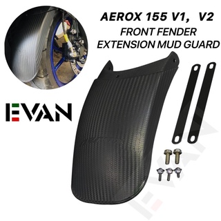 Automobile Exterior Accessories▨Aerox 155 V1 V2 Front Mudguard Carbon Front Fender Extension New Sty