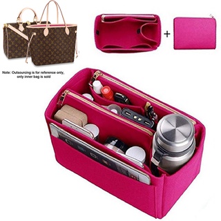 Womens Makeup Organizer/ Felt Insert Bag For Handbag Travel Inner Purse Portable Cosmetic Bags Fit Neverfull