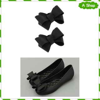 Pack of 2 Ribbon Bow Shoes Clips Decorative Shoe Accessories Shoe Clip Charms Buckle