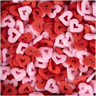 Sprinkles Edible Tricolor Heart 3color Dragees Candy Valentines Theme (5)