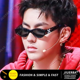 (JIUERBA)COD Korean Style Cat Eye Sunglasses for Women/Men Western Oval Retro Shades For Women