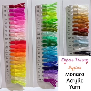 (BATCH 1) Sold per piece Monaco Acrylic Yarn | Monaco Acrylic Handknitting & Crochet Yarn (4PLY)