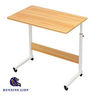 Adjustable Laptop Stand 60X40 Movable Computer Standing Desk With Wheels Portable Side Table (3)