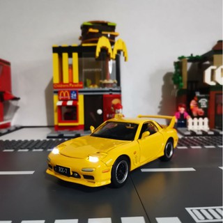 Initial D Collectibles Mazda RX7 Car Model 1:32 Diecast Alloy Toy with Box