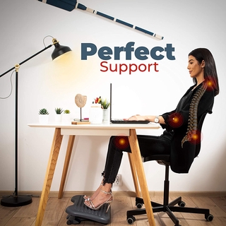 Foot Rest Adjustable Ergonomic Under Desk Ergonomic Footrest 3-Level Height Angle Office Foot Rest (3)