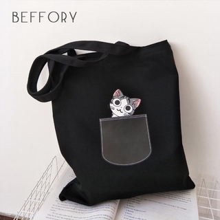 BEFFORY Women's Fashion Simple Tote Bags Handbag Canvas Bag Casual Bag