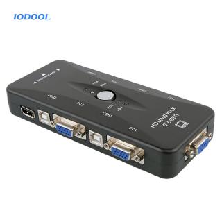 IOD♪HW1702 Four Ports USB HDMI KVM Switch Box 4 in 1 Out 4K 1080P VGA Splitter (2)