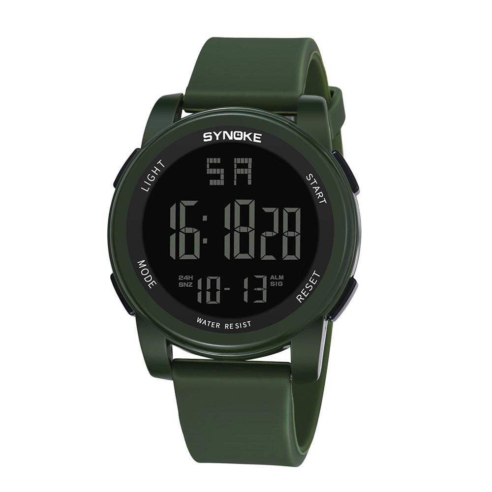 Warmroom SYNOKE Men's Multi Function Military Sports Watch LED Digital Dual Movement watch (4)