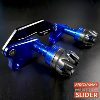 BLUE Sokoyo Yamaha Nmax 155 V1 & V2 2020 Aerox 155 V1 & V2 2021 Muffler Slider