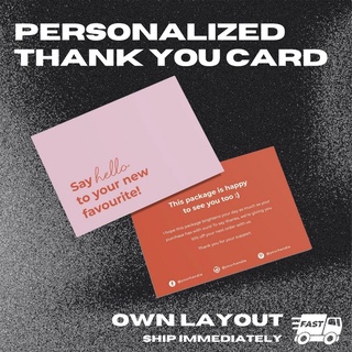 [250GSM-300GSM] Personalized Business Thank you Cards/ Calling Cards/Business Cards