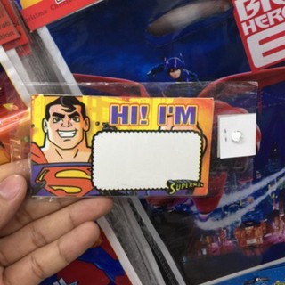 6pcs superman name tags sticker for birthday party decoration partyneeds alehuangpartyneeds