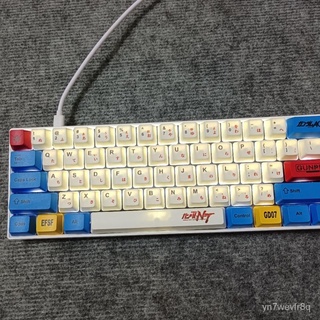 Gundam PBT Mechanical Keyboard Keycap High Sublimation Suitable for 104 98 87 84 68 64 61 Keyboard (5)
