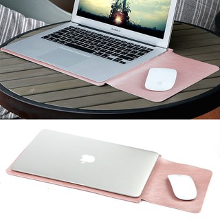 Leather Sleeve Case For MacBook/Laptop Bag with Mouse Pad (7)