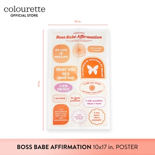 Colourette Boss Babe Affirmation Poster